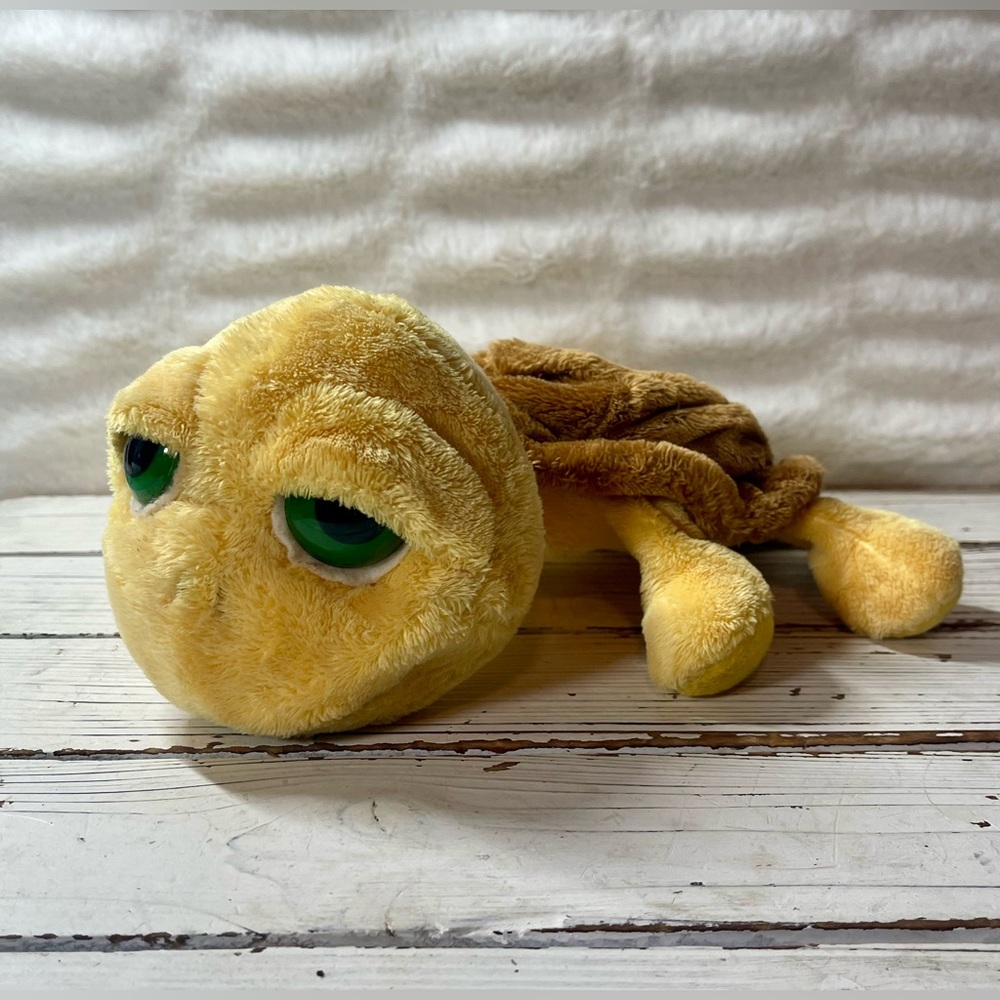 CLEAN Russ Berrie Lil' Peepers Plush Turtle Stuffed Animal Big‎ Eyes